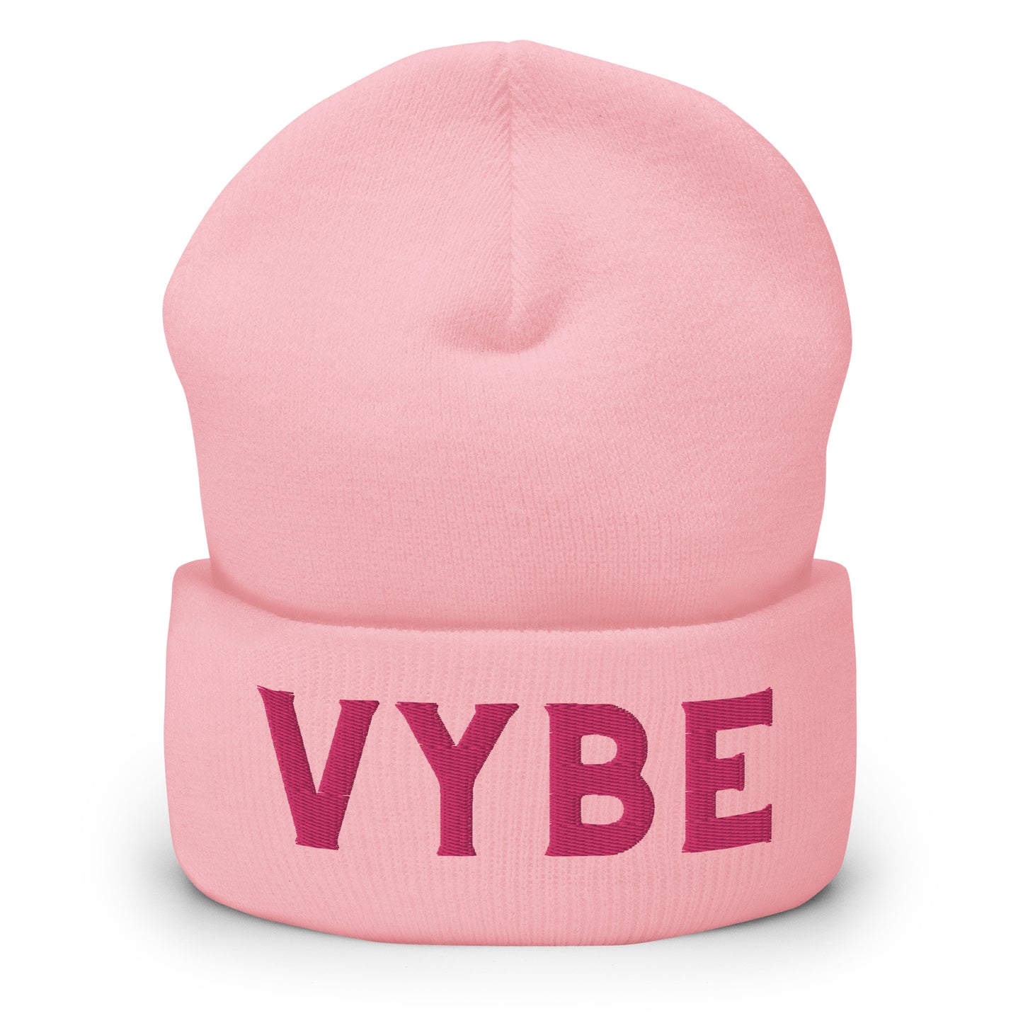 Cuffed Beanie - Vybe Pink