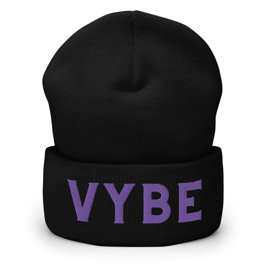 Cuffed Beanie - Vybe Purple