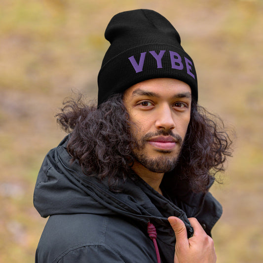 Cuffed Beanie - Vybe Purple