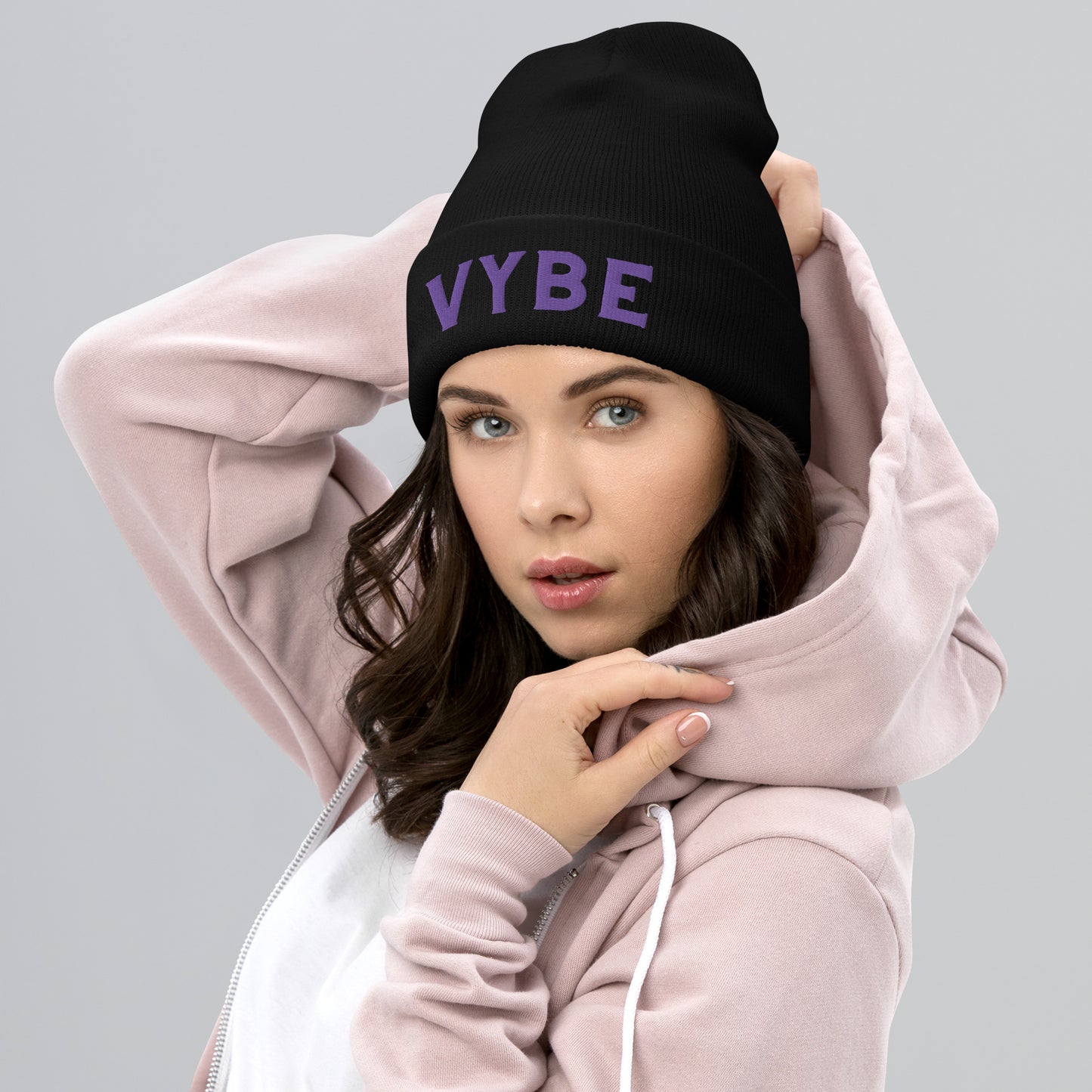 Cuffed Beanie - Vybe Purple