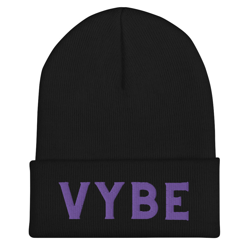 Cuffed Beanie - Vybe Purple