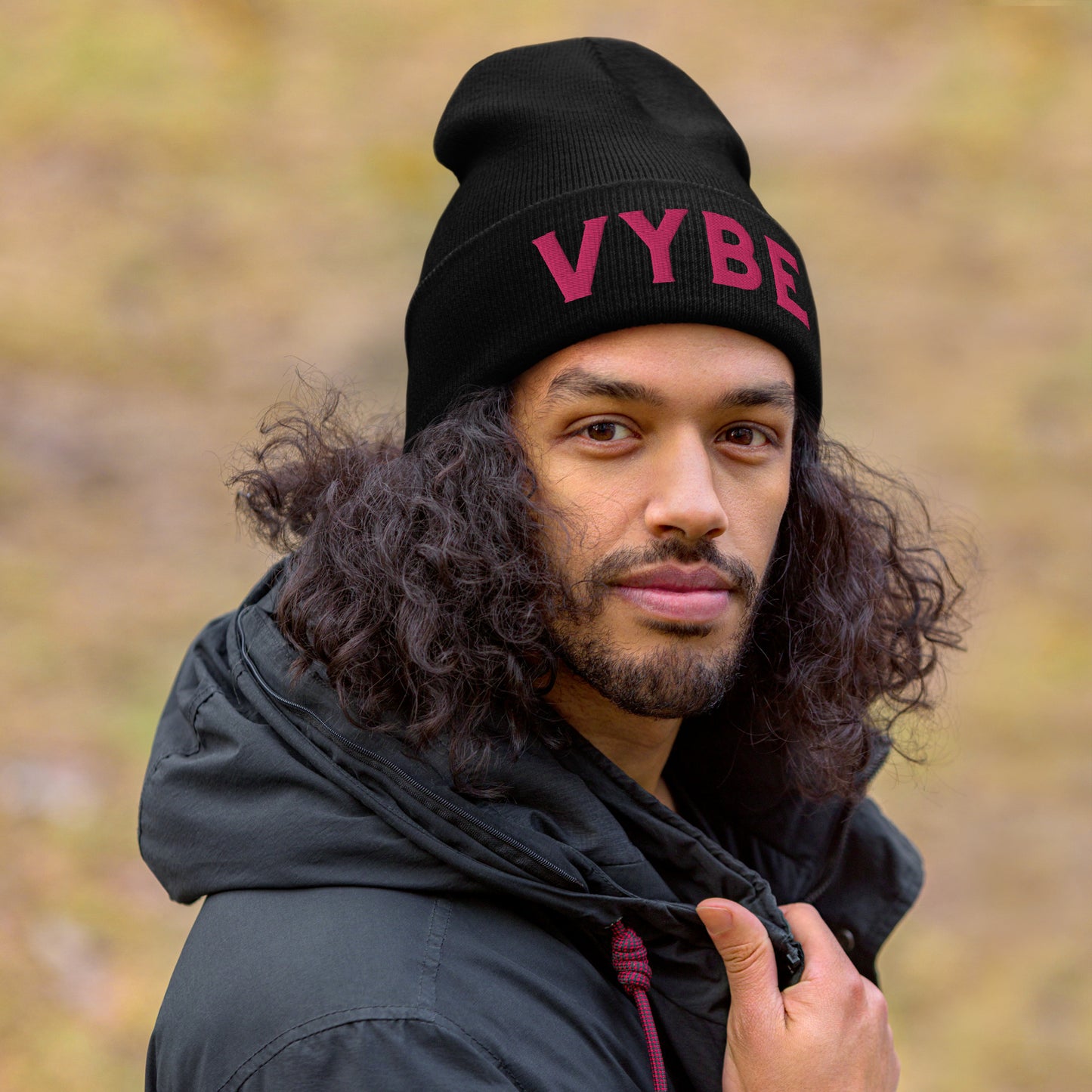 Cuffed Beanie - Vybe Pink