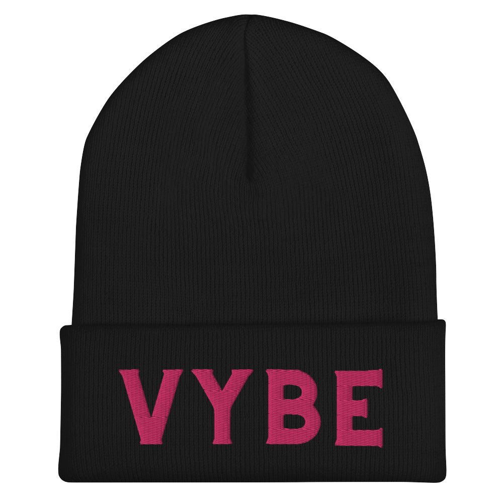 Cuffed Beanie - Vybe Pink