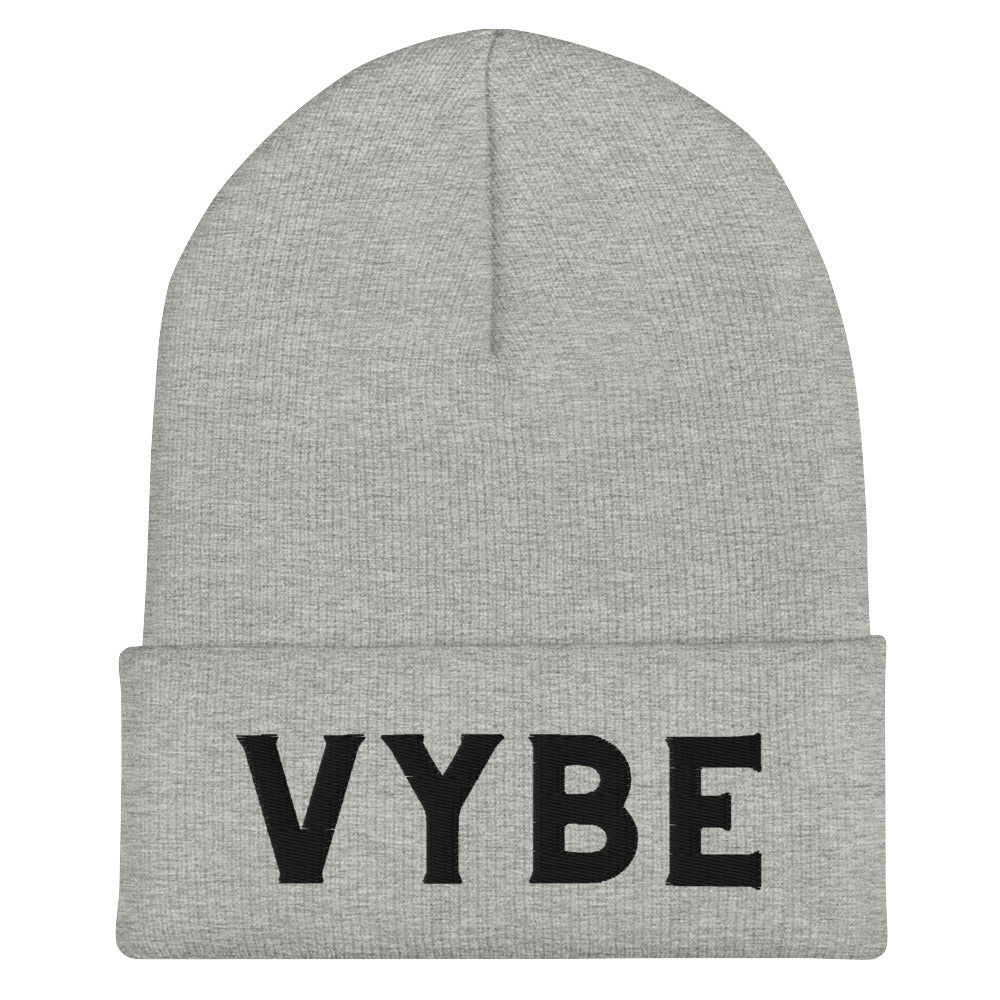 Cuffed Beanie - Vybe Black