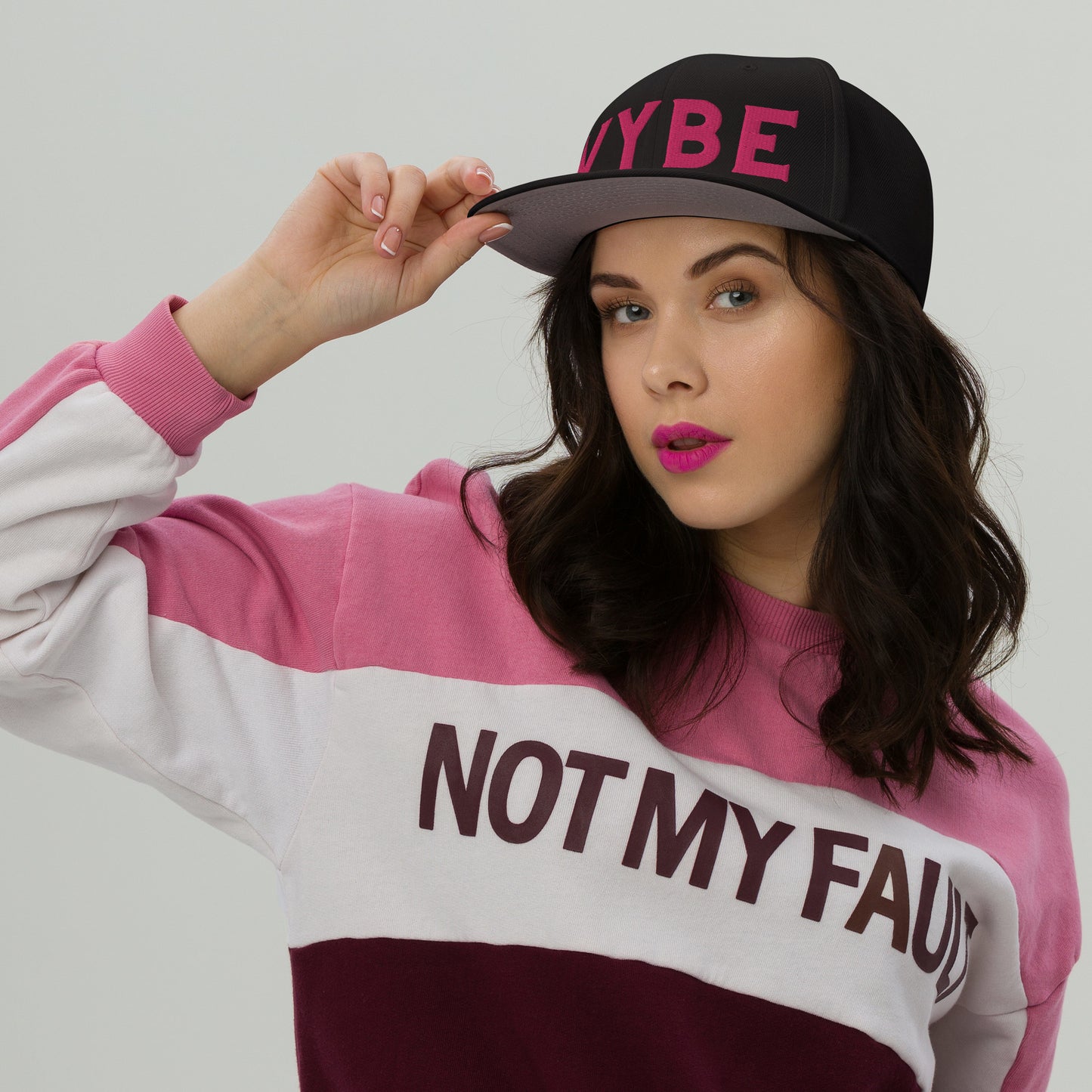 Snapback Hat - Vybe Pink