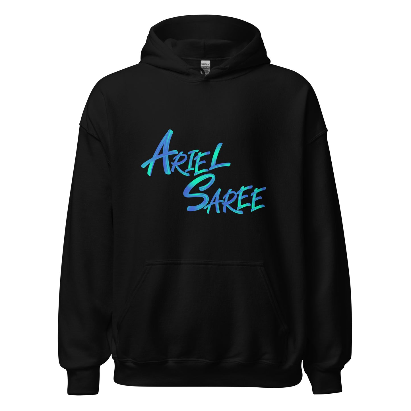 Unisex Hoodie - Aqua Ariel Saree Name Graphic