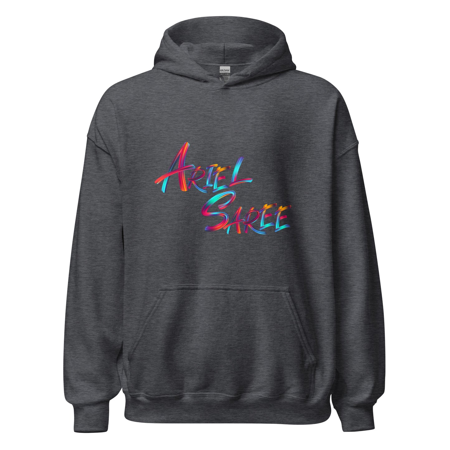 Unisex Hoodie - Multi Color Ariel Saree Name Graphic