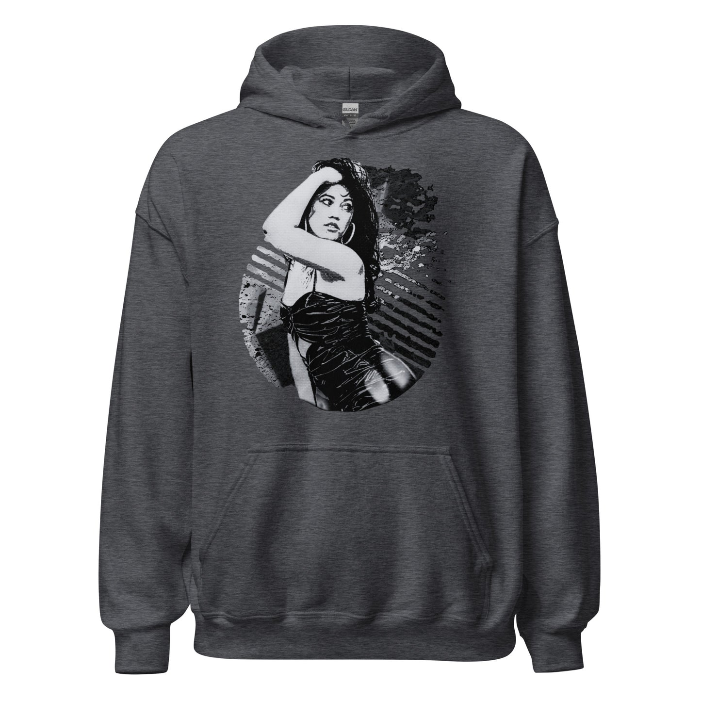 Unisex Hoodie - Black and White Phases Art Graphic