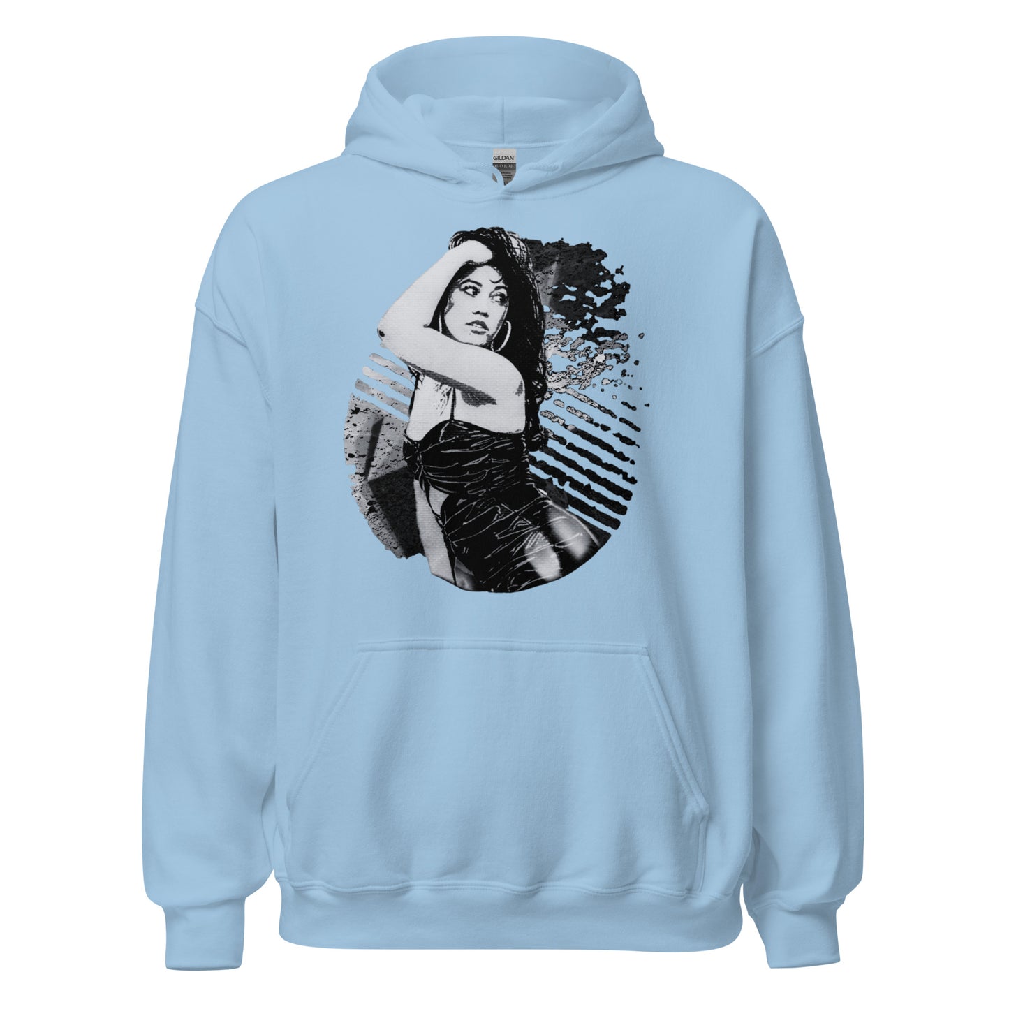 Unisex Hoodie - Black and White Phases Art Graphic