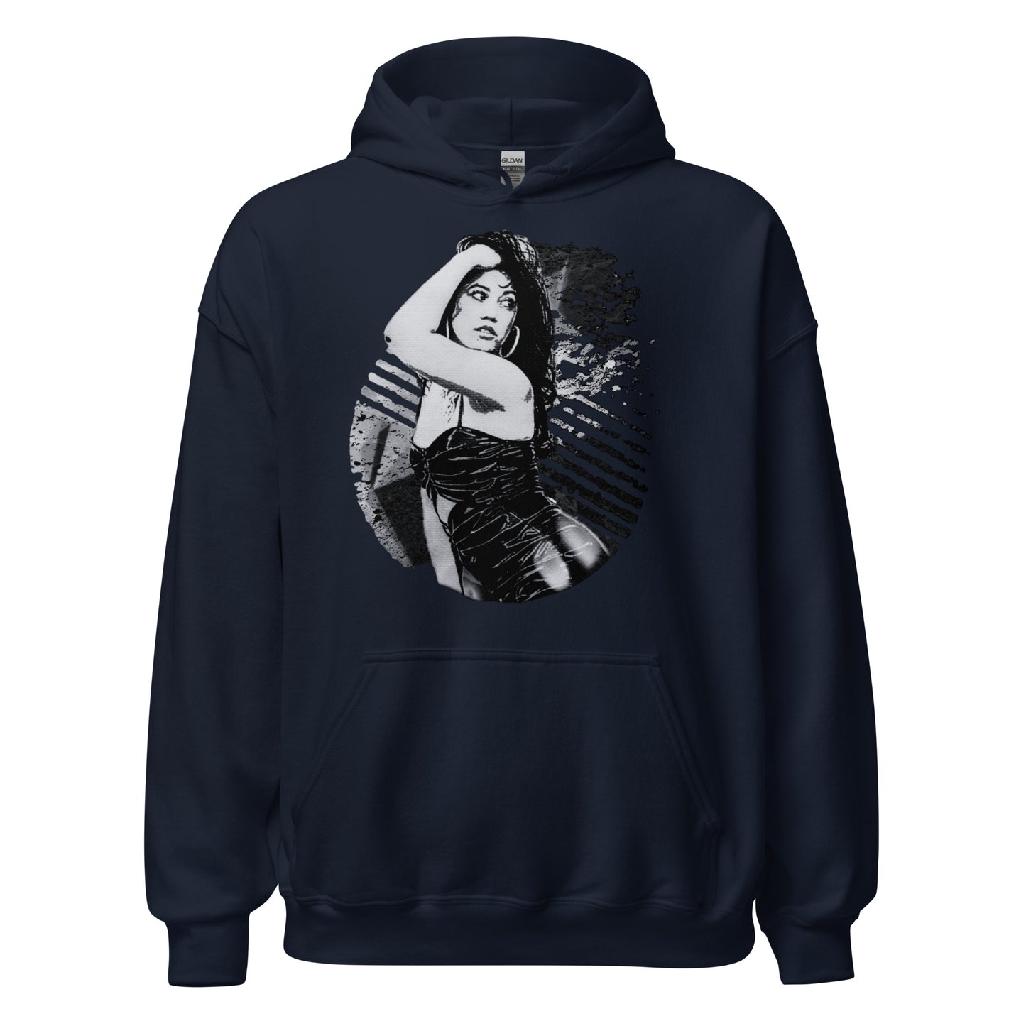 Unisex Hoodie - Black and White Phases Art Graphic