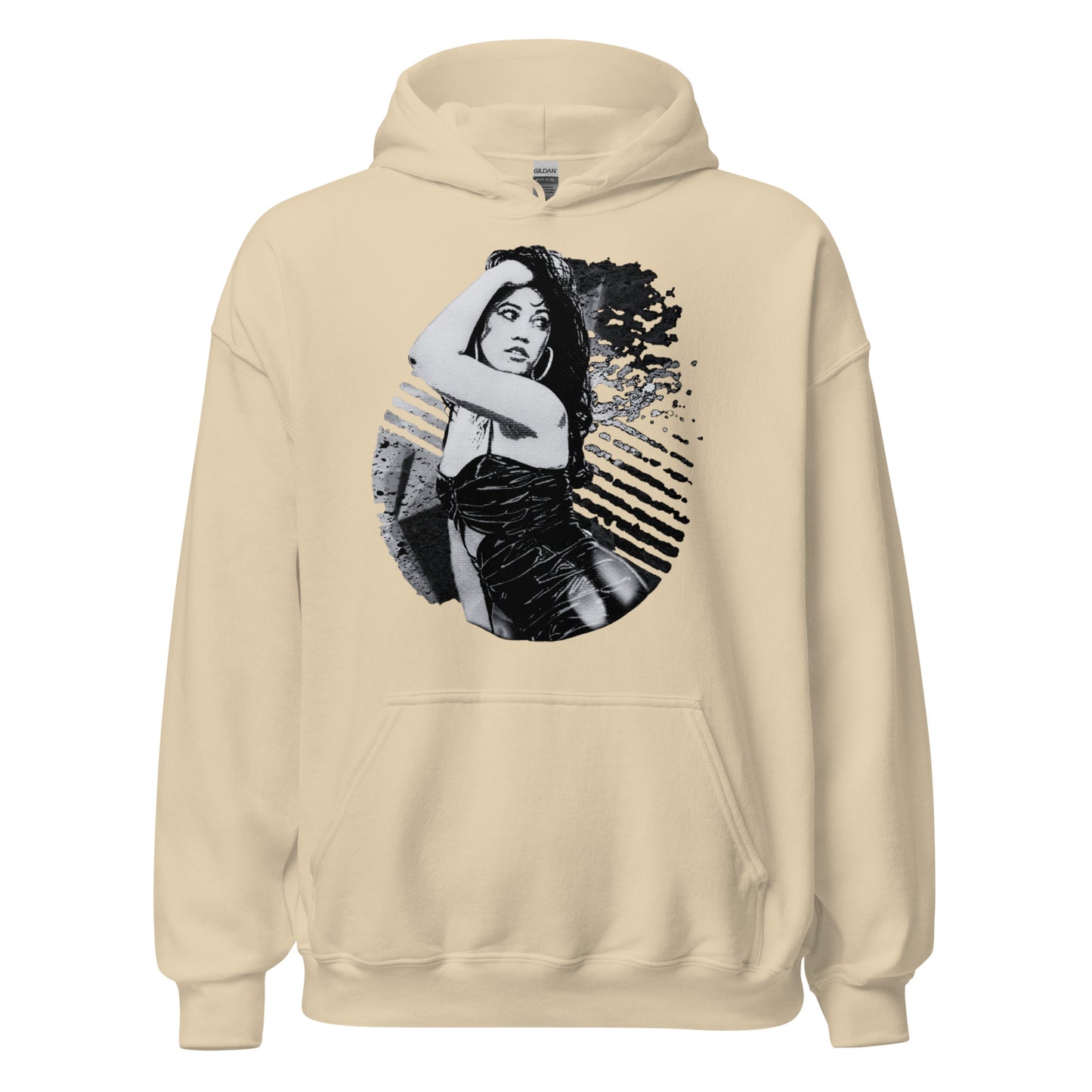 Unisex Hoodie - Black and White Phases Art Graphic