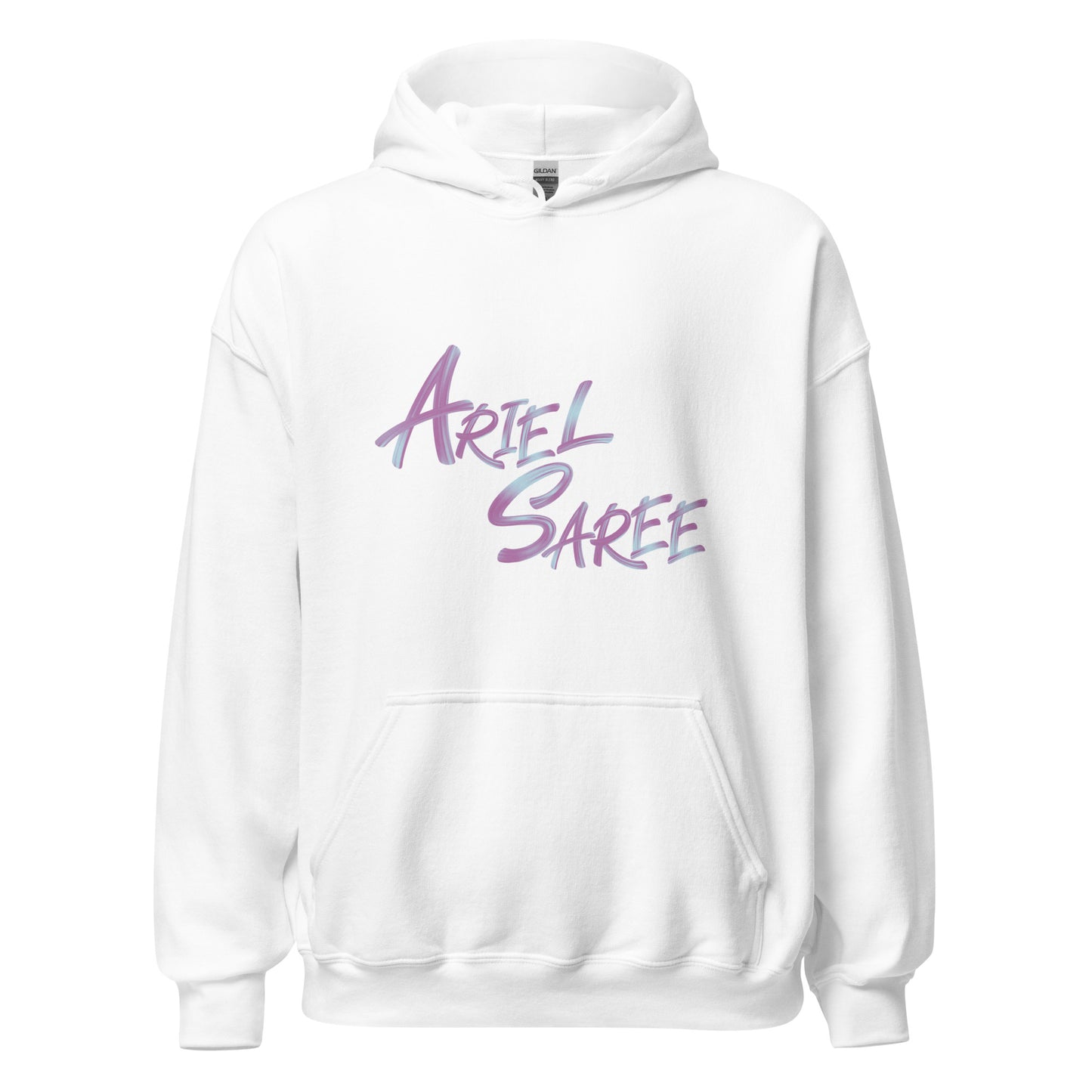 Unisex Hoodie - Pink Ariel Saree Name Graphic