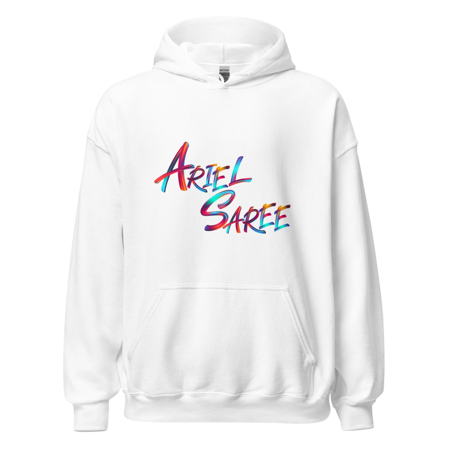 Unisex Hoodie - Multi Color Ariel Saree Name Graphic