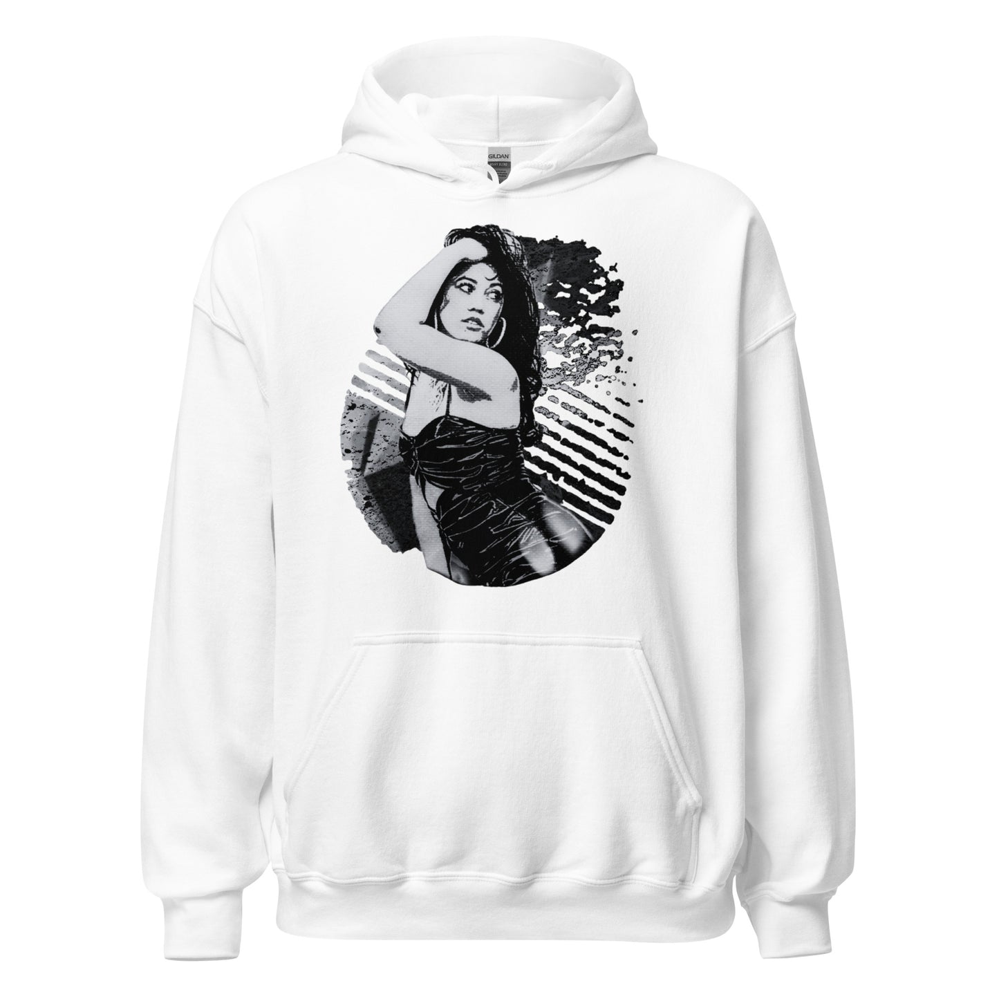 Unisex Hoodie - Black and White Phases Art Graphic