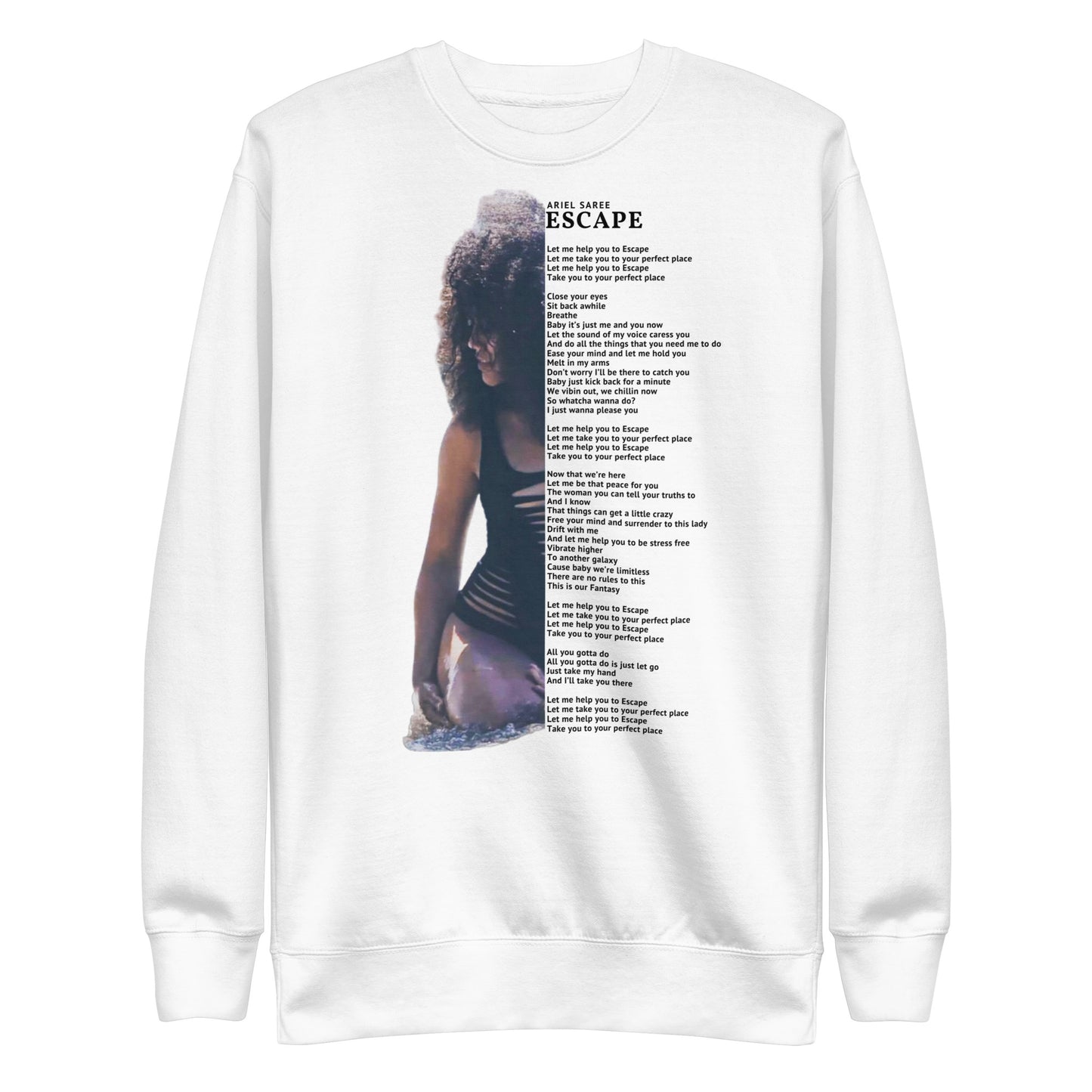 Unisex Premium Sweatshirt - Lyrics Collection - Escape 1