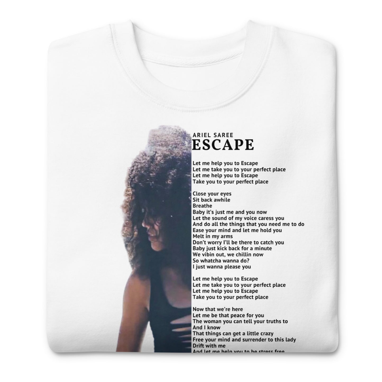 Unisex Premium Sweatshirt - Lyrics Collection - Escape 1