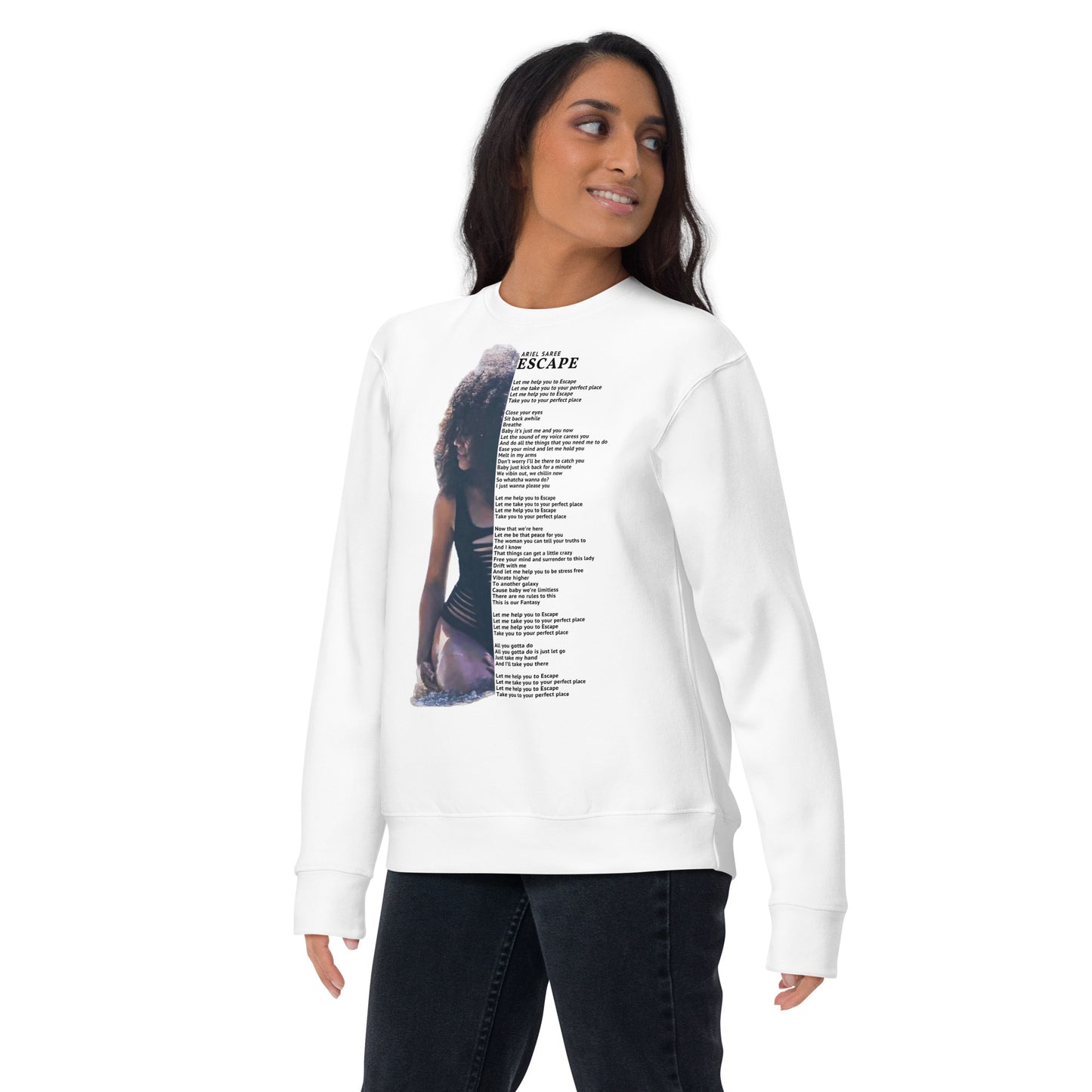 Unisex Premium Sweatshirt - Lyrics Collection - Escape 1