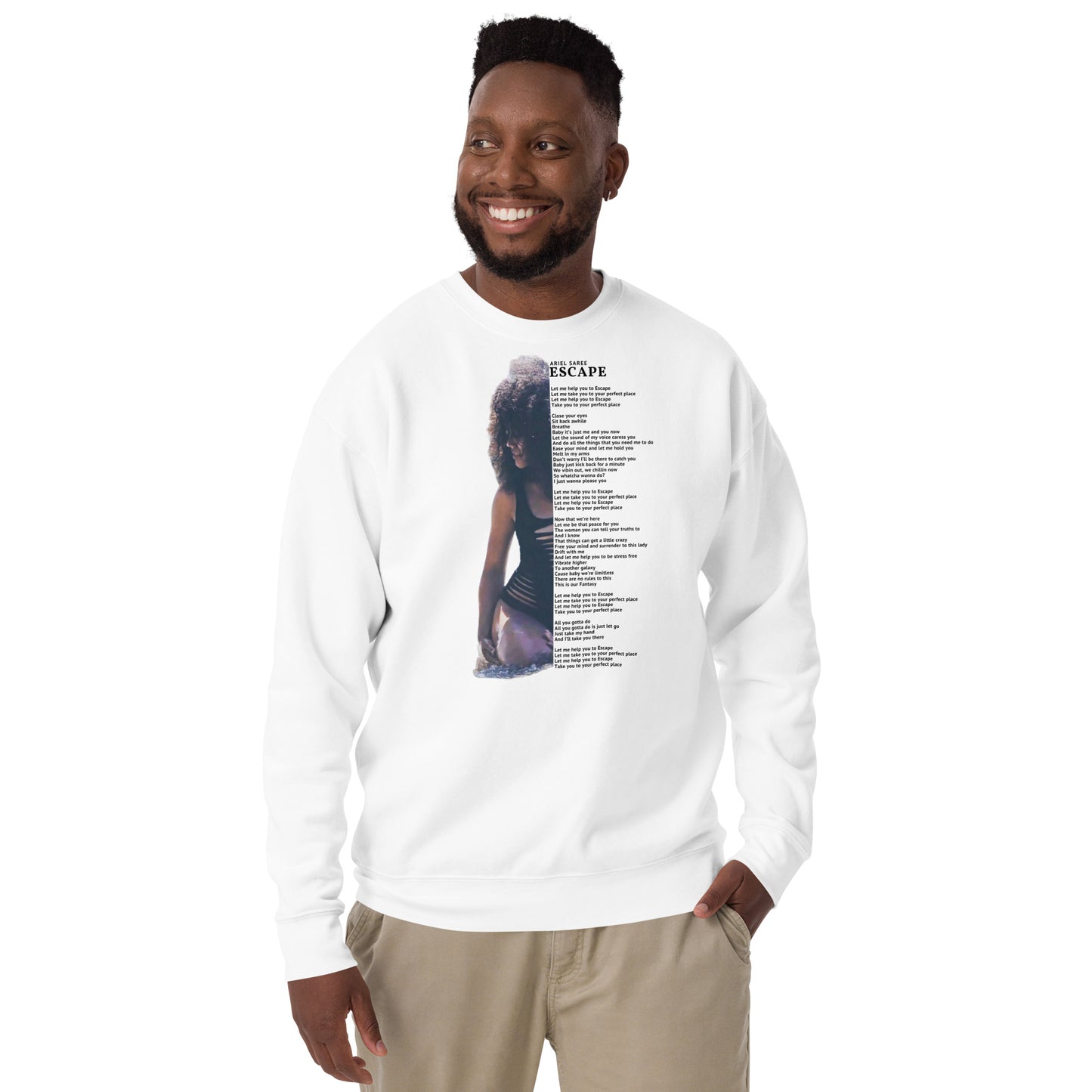 Unisex Premium Sweatshirt - Lyrics Collection - Escape 1