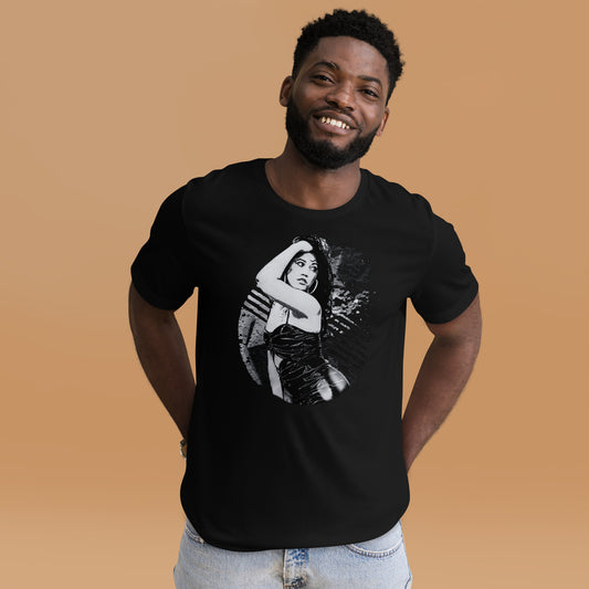 Unisex T-shirt - Black and White Phases Art Graphic