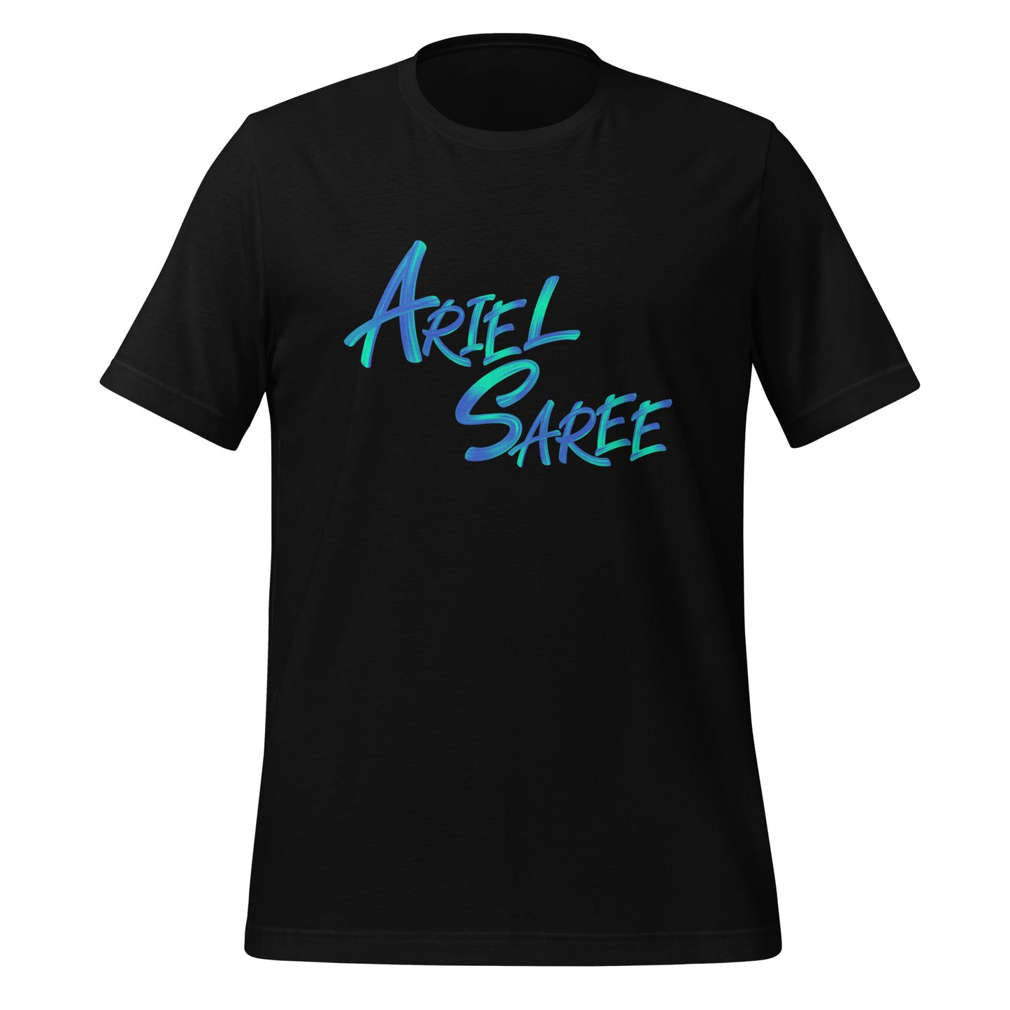 Unisex T-shirt - Aqua Ariel Saree Name Graphic