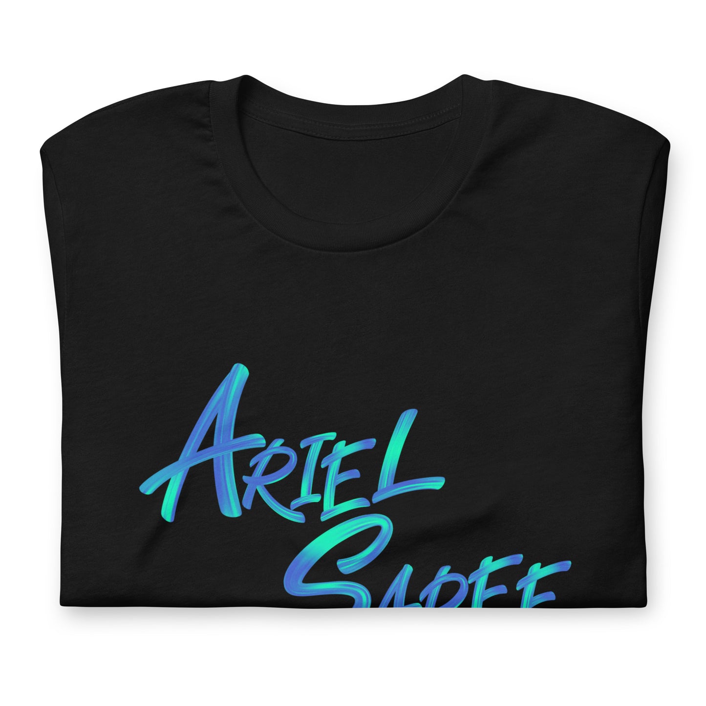 Unisex T-shirt - Aqua Ariel Saree Name Graphic