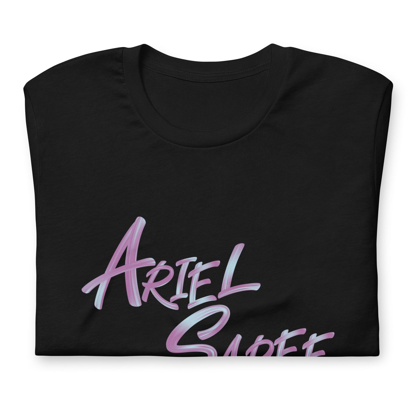 Unisex T-shirt - Pink Ariel Saree Name Graphic