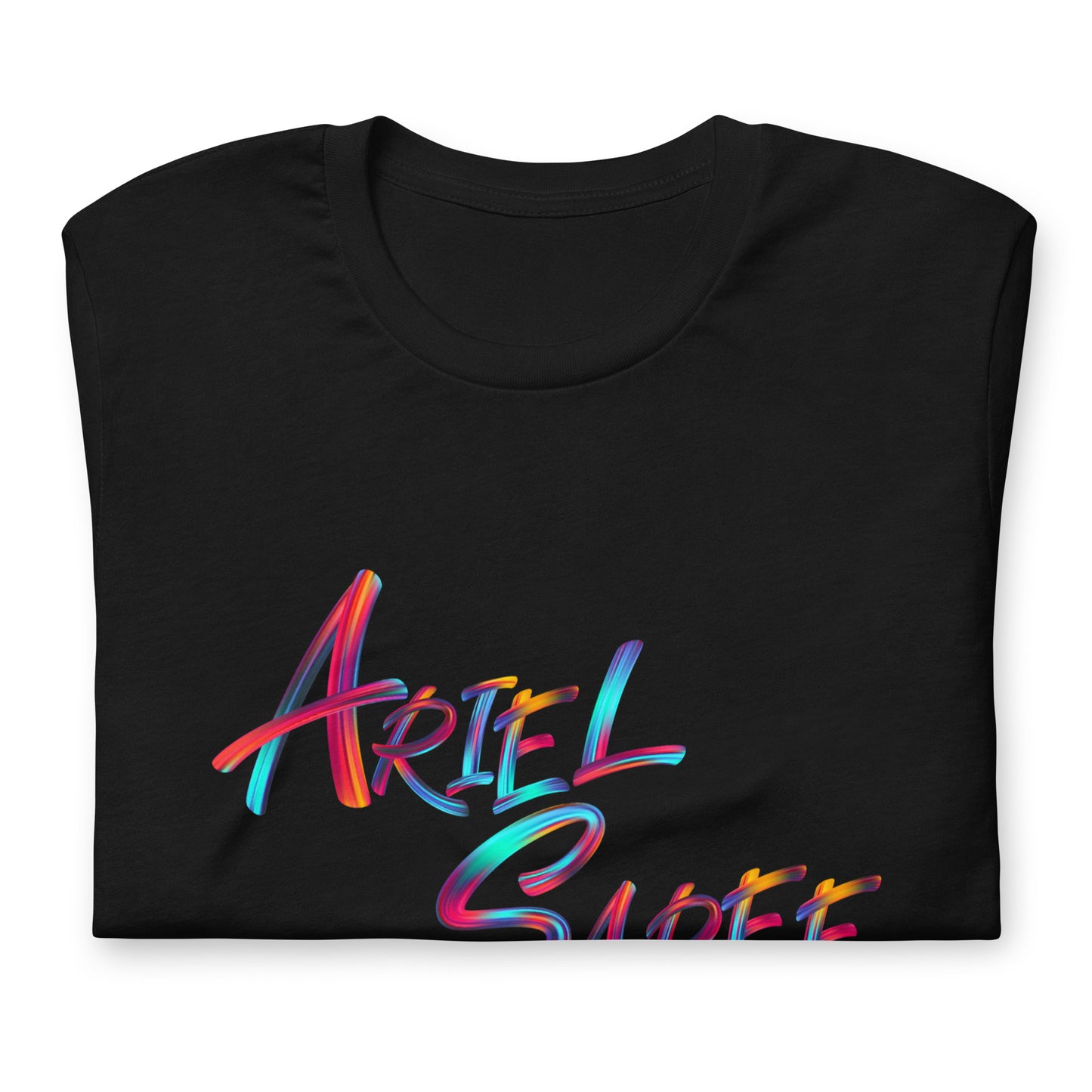 Unisex T-shirt - Multi Color Ariel Saree Name Graphic