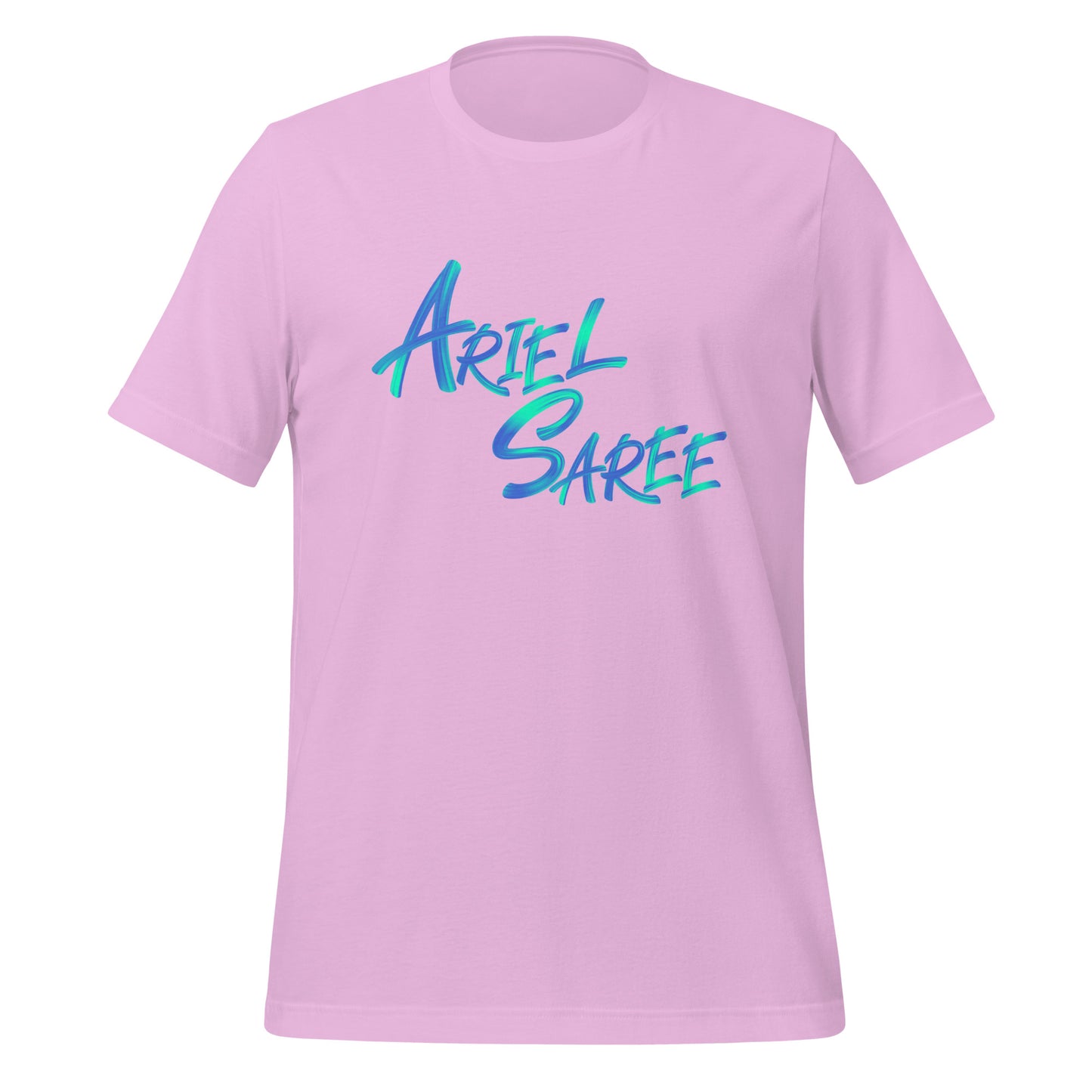 Unisex T-shirt - Aqua Ariel Saree Name Graphic