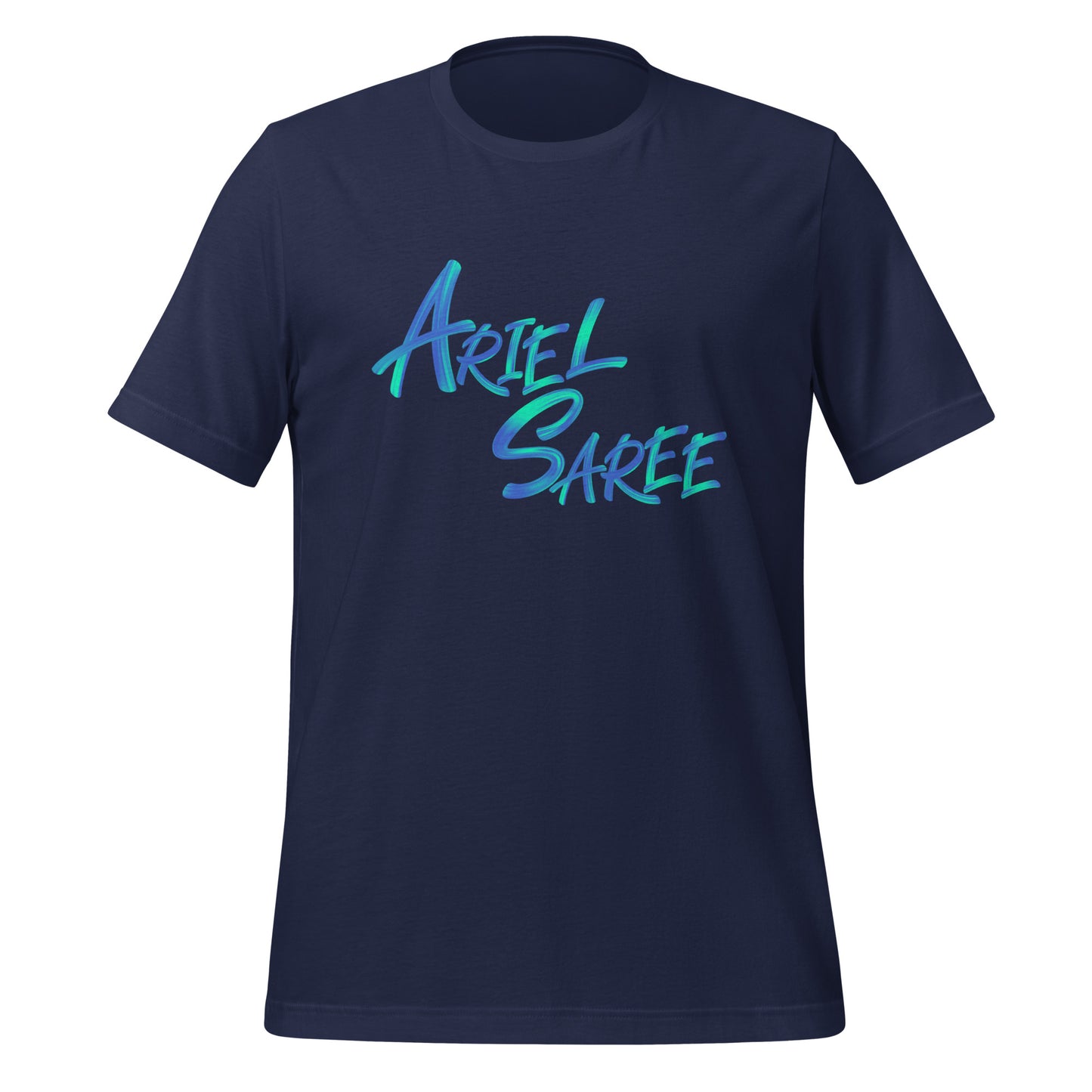 Unisex T-shirt - Aqua Ariel Saree Name Graphic