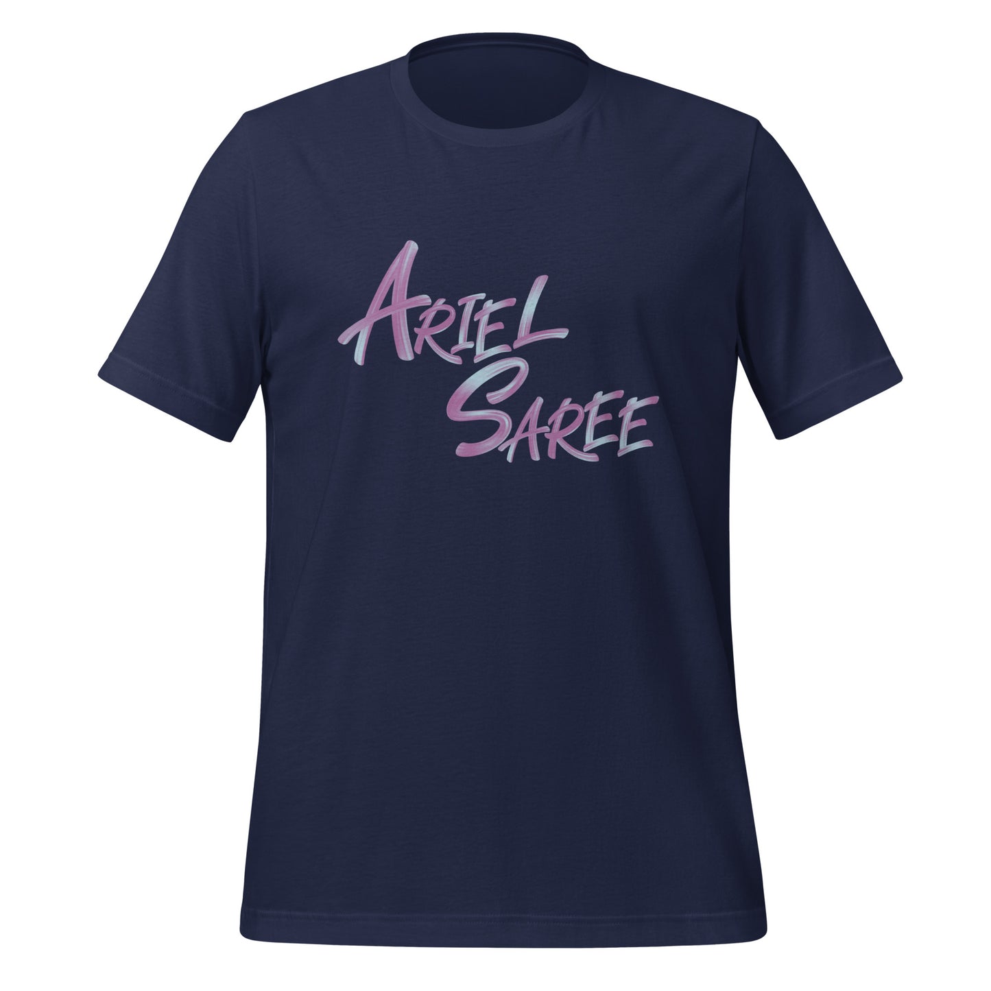 Unisex T-shirt - Pink Ariel Saree Name Graphic