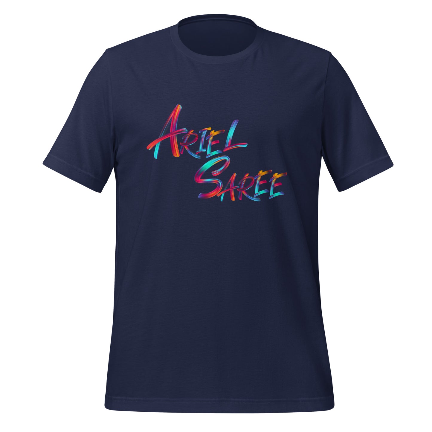 Unisex T-shirt - Multi Color Ariel Saree Name Graphic