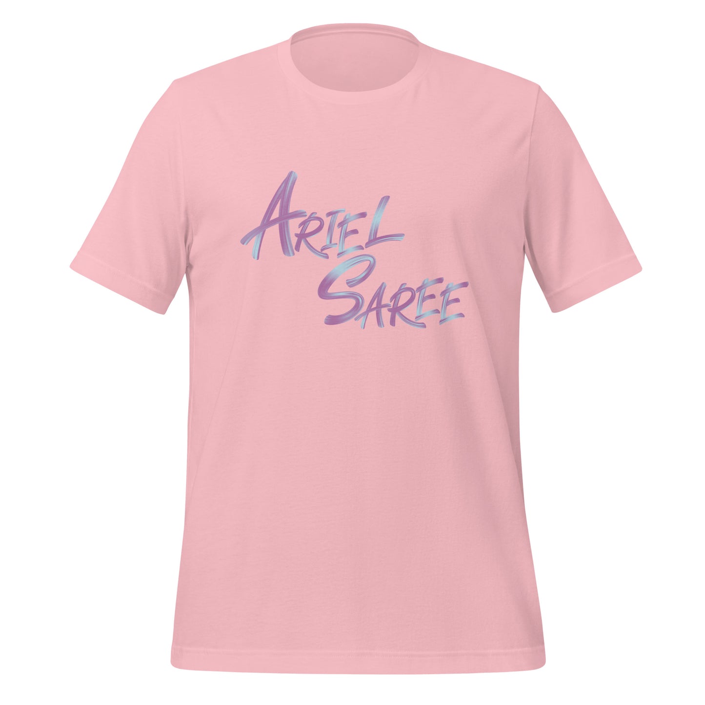 Unisex T-shirt - Pink Ariel Saree Name Graphic