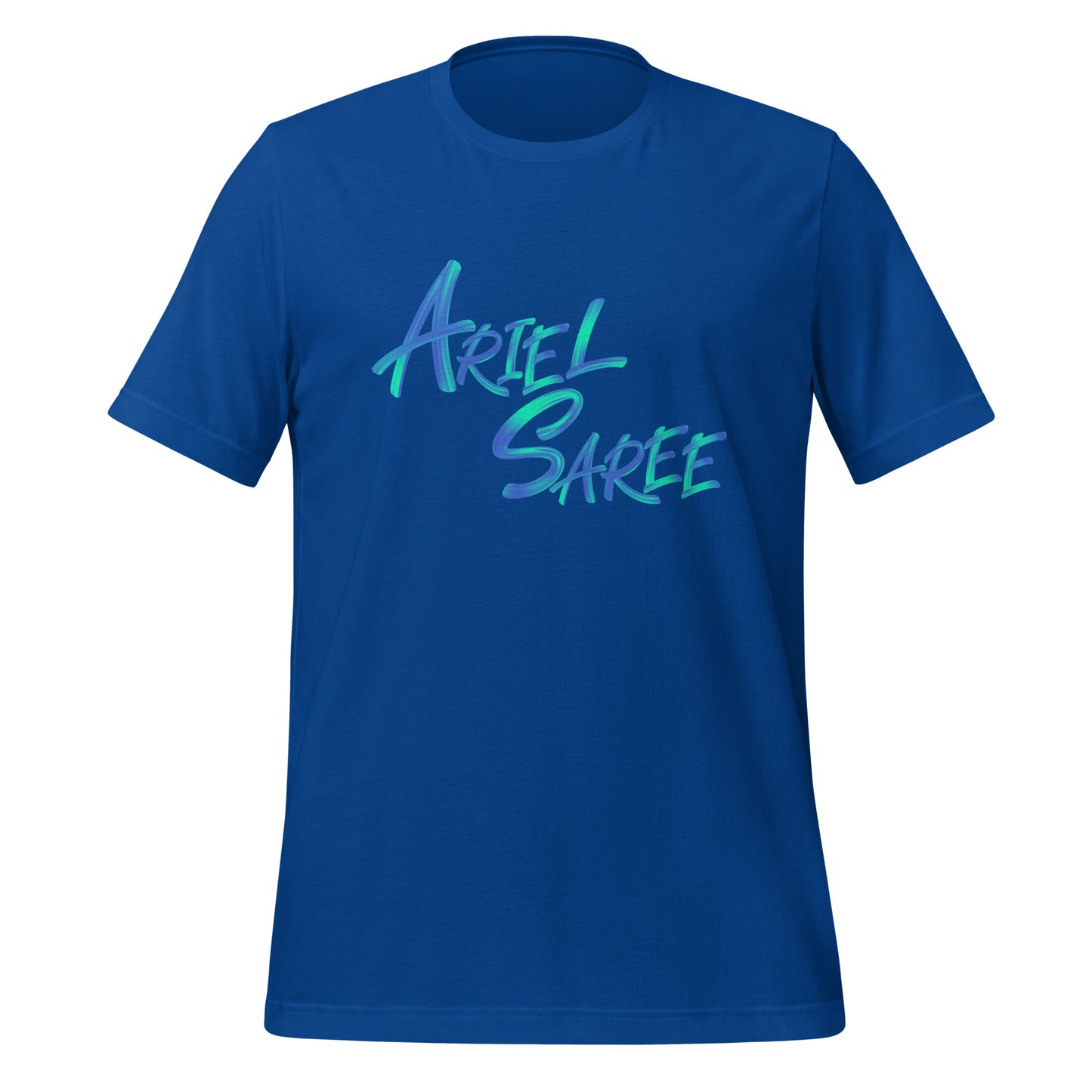 Unisex T-shirt - Aqua Ariel Saree Name Graphic