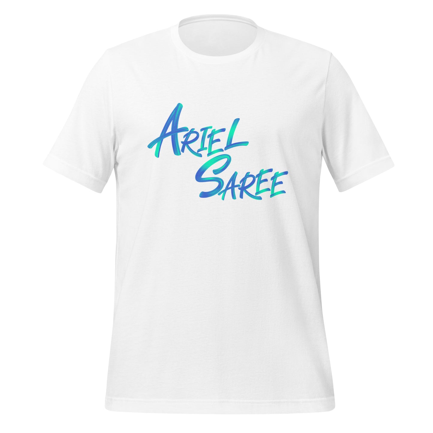 Unisex T-shirt - Aqua Ariel Saree Name Graphic