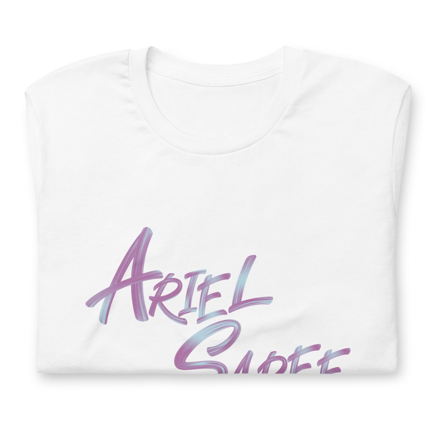 Unisex T-shirt - Pink Ariel Saree Name Graphic