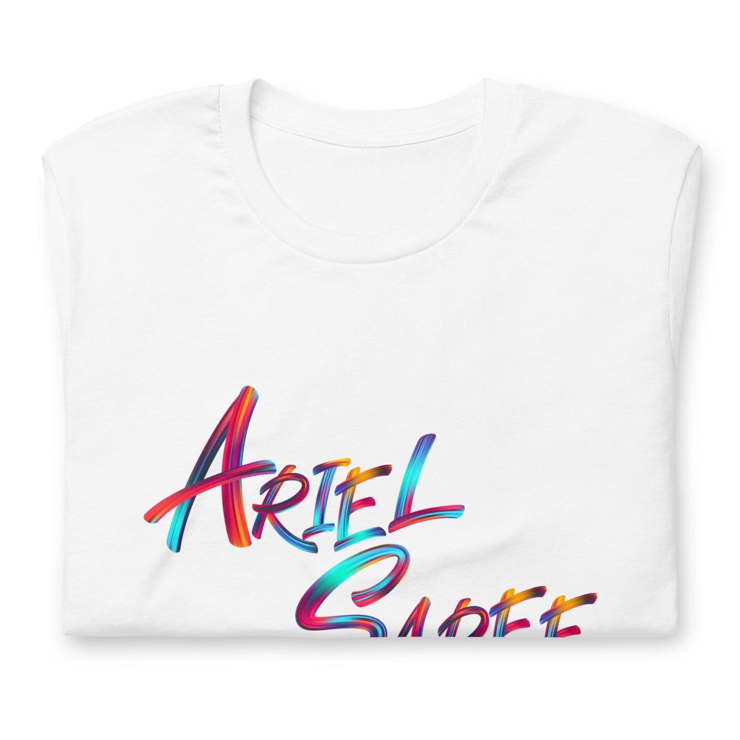 Unisex T-shirt - Multi Color Ariel Saree Name Graphic