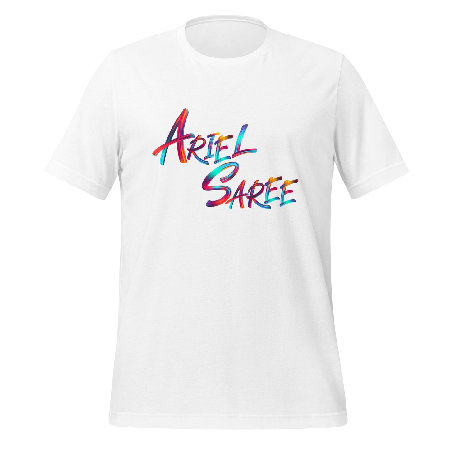 Unisex T-shirt - Multi Color Ariel Saree Name Graphic