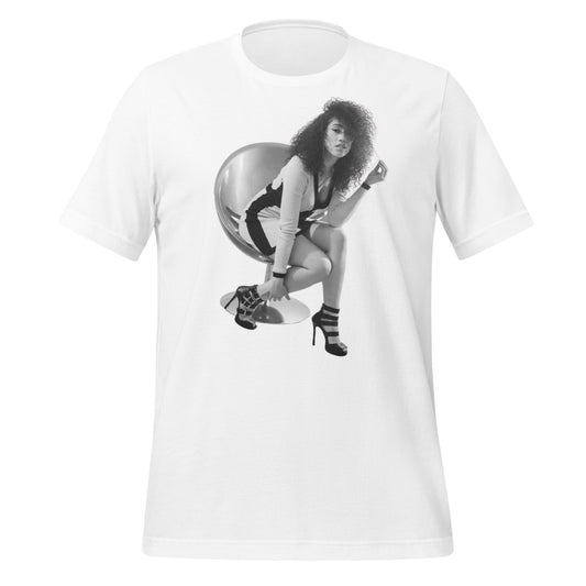 Unisex T-shirt - French Inhale Black and White Graphic